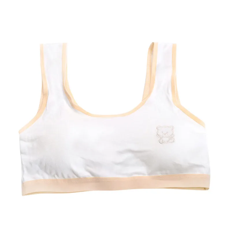 Underwear girl cotton clothes New Lovely Girls Printing Underwear Bra Vest Children Underclothes Sport Undies  (11)