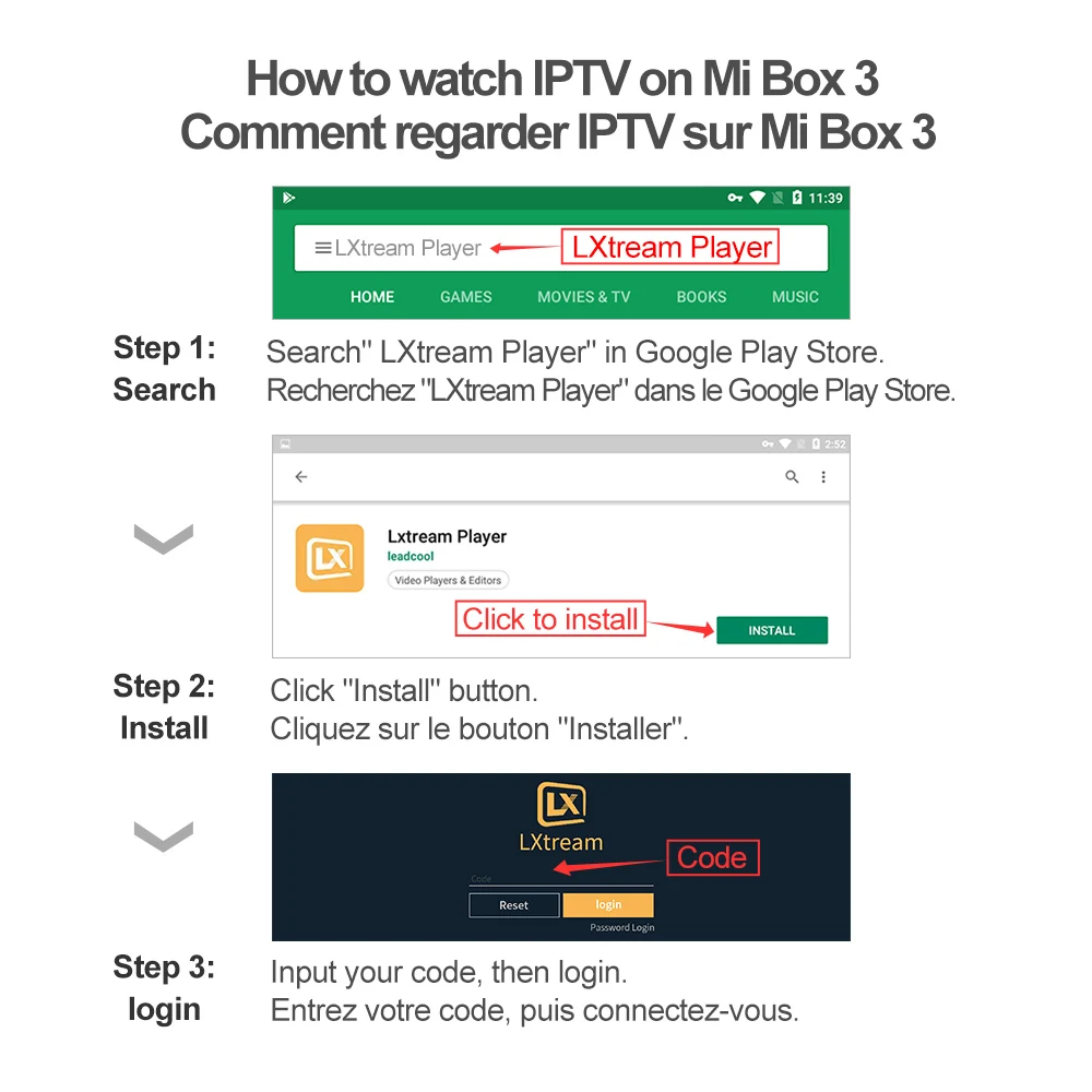 Full HD French IPTV Subscription XiaoMi Mi Box 3 TV Box IPTV Arabic France Turkey IPTV Arabic Qatar Belgium IP TV Germany Italy