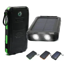 Solar Power Bank Charger battery Universal Portable powerbank High-Capacity External Sun solar charger