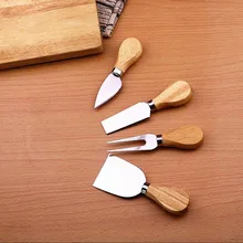 Knife-Slicer-Kit Cheese-Cutter Bard-Set Wood-Handle-Sets Cooking-Tools Bamboo Kitchen