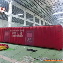 Гуанчжоу Оксфорд надувной туннель палатка имитация дыма дом военная палатка для пожарной безопасности дрель