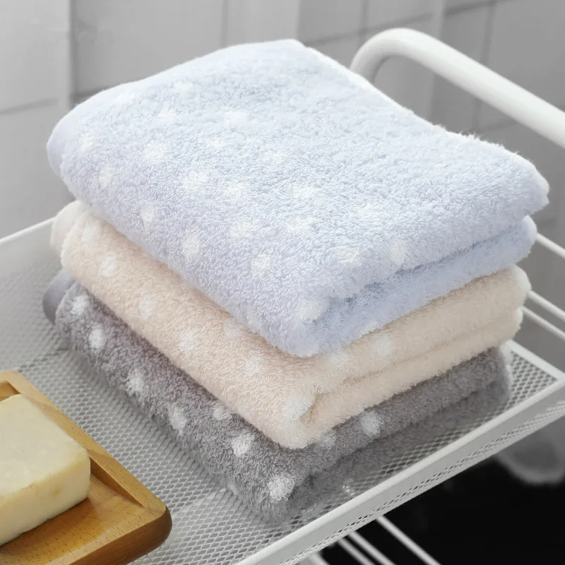 34x75 см хлопок точечный узор полотенца для взрослых мягкое полотенце для рук Подарочное полотенце аксессуары для ванной комнаты