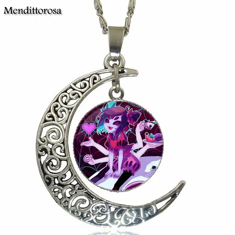 Винтажные Ювелирные изделия для видеоигр Undertale серебряное покрытие светящееся
