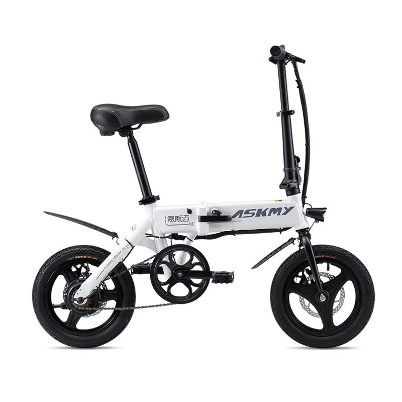 Clearance 14inch folding electric bike Portable mini adult e bike Two disc brakes electric bicycle City travel electric scooter 4