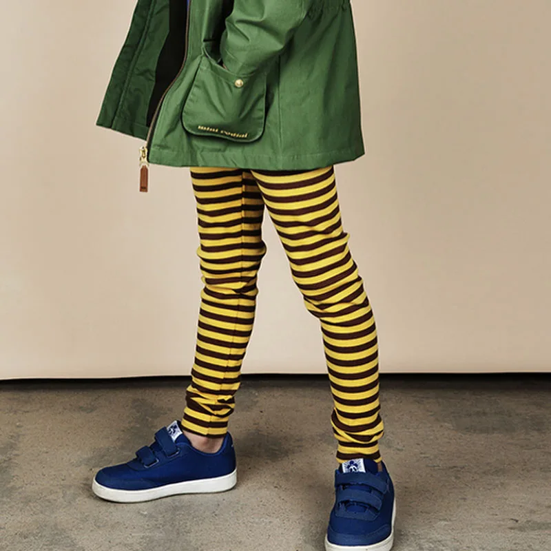 EnkeliBB Mini Ro**ni Boys Girls Striped Leggings Kids Summer Causal Pants Brand Style Boys Pants Leggings