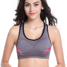 Spring Summer Women Seamless Sports Bra Push Up Padded Running Bras Tank Top