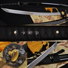 Real Samurai Japanese Sword 100 Handmade 1060 Carbon Steel Full Tang Sharp Blade Alloy Dragon Tsuba