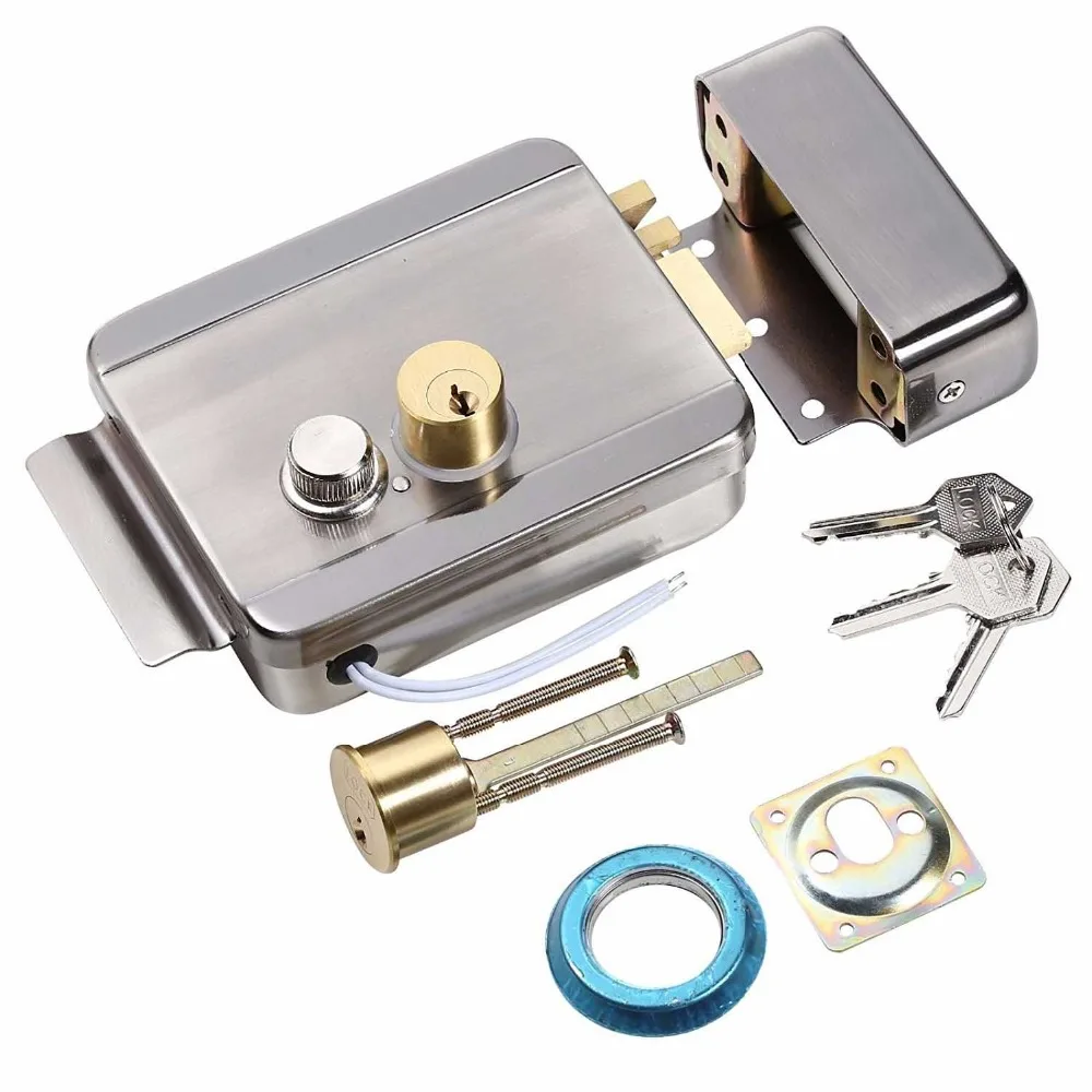 

SmartYIBA Electric Strike Door Lock For Door Entry Access Control System 12V Fail Safe/Secure Electric Strike Lock Door Lock Kit