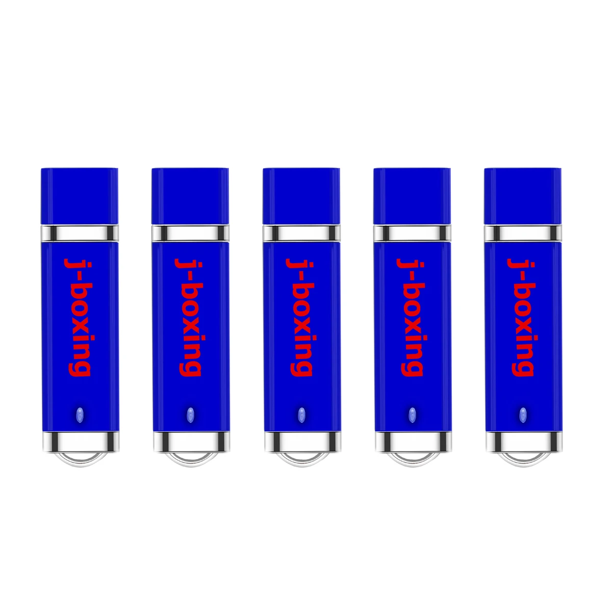 

J-boxing USB Flash Drives Bulk 16GB 32GB Lighter Design USB Memory Stick 4GB 8GB Pendrives 1GB 2GB Zip Drives Blue 5PCS/PACK