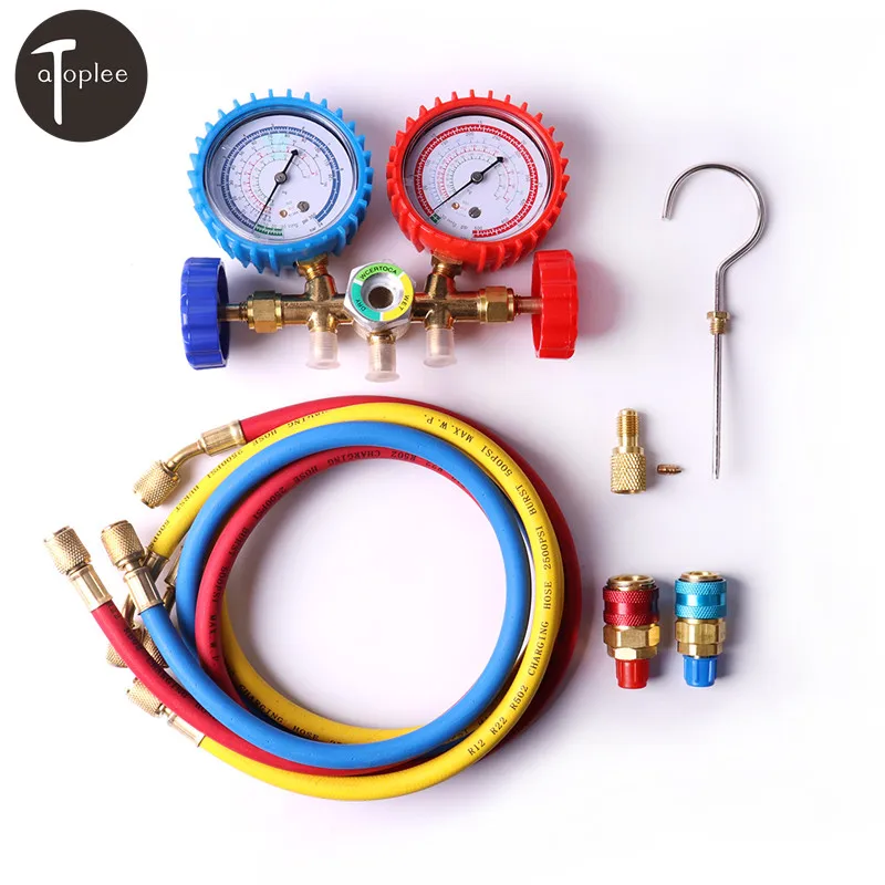 R12,R22,R502 And R134a A/C Manifold Brass Gauge Set+36 R12,R22,R502 And R134a A/C Manifold Brass Gauge Set+36