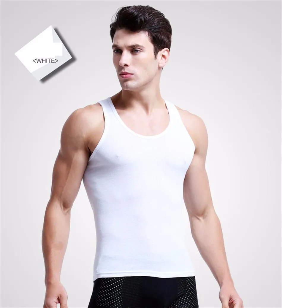 

Hot Sales NEW Men Undershirt Vest Sleeveless Undershirt Male Sleeveless Casual