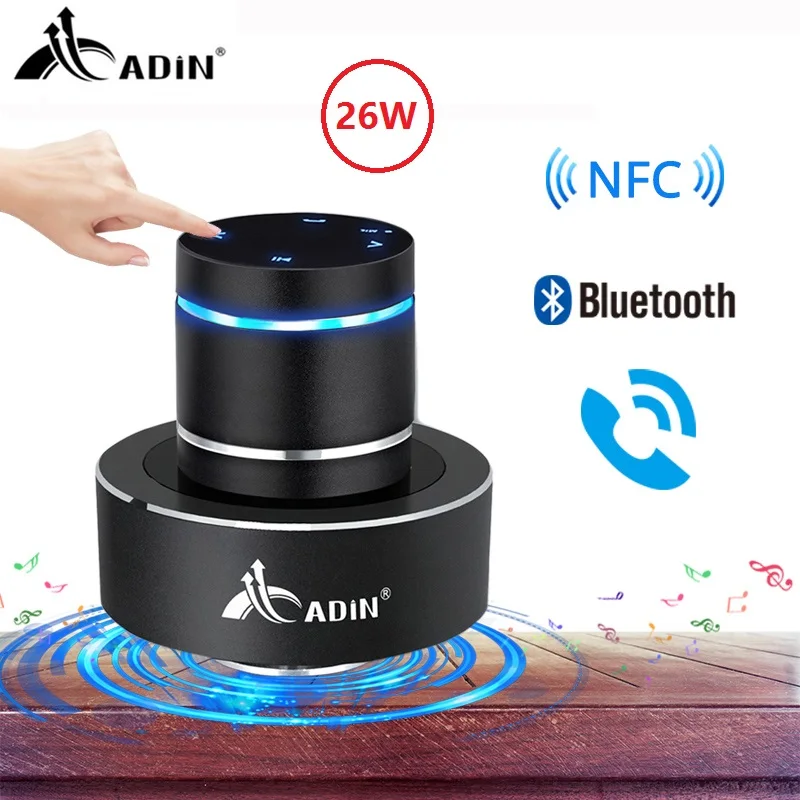Adin 26W Vibration Speaker Bluetooth Bass Portable Speakers Wireless