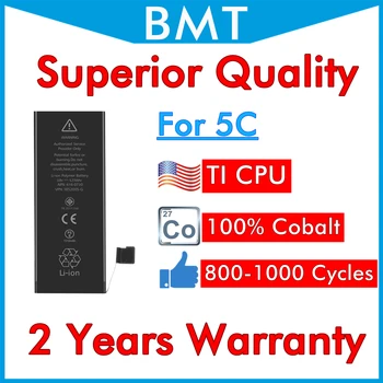 

DHL UPS 50pcs Superior Quality work with iOS 13 1510mAh Battery for iPhone 5C 100% Cobalt Cell TI CPU