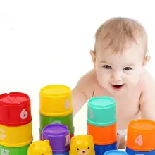 8 обучающие игрушки для малышей, 6 месяцев+ цифры, буквы, фолидид пирамида из чашек, башня для детей, раннее развитие
