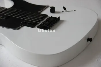 

TL tele white electric guitar, 2 active humbuckers, 6 saddles bridge