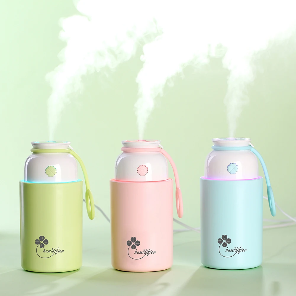 

Mini Car Humidifier USB Aroma Diffuser with Phone Holder 7 Color Changing LED Lights for Office Home Ultrasonic Air Humidifier