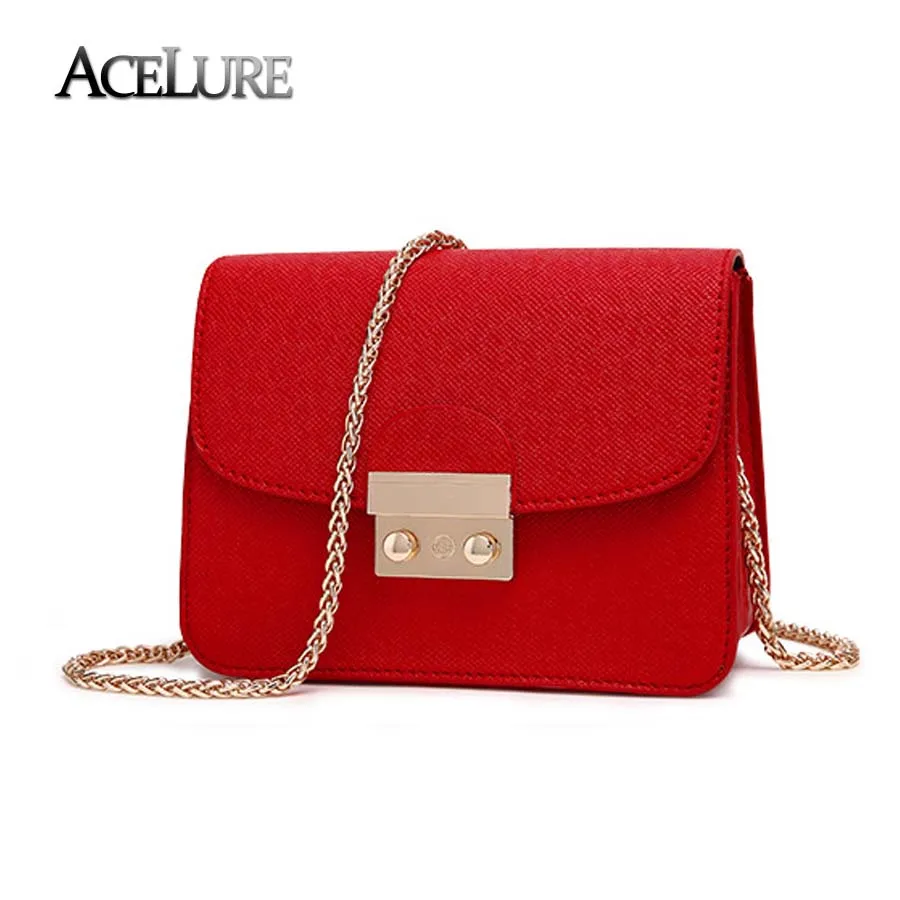ACELURE Summer Brand Bags Women Leather Handbags Chain Small Women Messenger Bag Candy Color Women Shoulder Bag Party Lock Purse ACELURE Summer Brand Bags Women Leather Handbags Chain Small Women Messenger Bag Candy Color Women Shoulder Bag Party Lock Purse