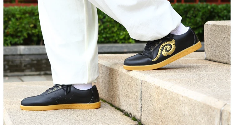 Высококачественная обувь из воловьей кожи Tai Chi; обувь из мягкой натуральной кожи; обувь кунг-фу; армейские артистичные Сникеры; спортивная обувь; 35-45