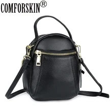 COMFORSKIN New Arrivals Garantido Couro Do Couro Messenger Bags Bolsas Feminina Barril-Estilo Em Forma de Sacos De Mulheres De Couro de Vendas