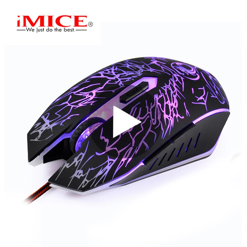 

iMice Gaming Mouse Gamer Wired With Backlight Cable Wire Game RGB For Laptop Computer PC Ergonomic USB Mause Rato Raton Player