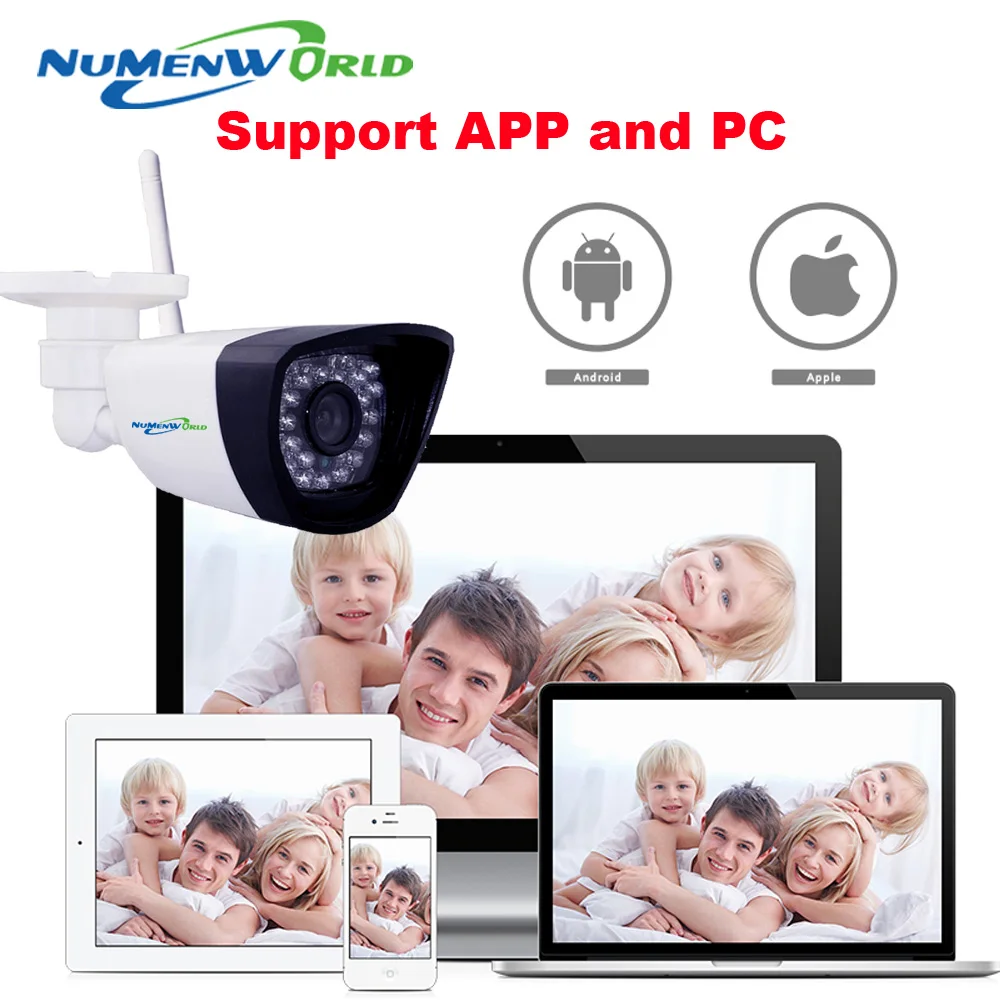 Беспроводная IP камера 720P HD P2P ONVIF 802.11b/G/N Wi Fi сетевая Проводная ИК наружная