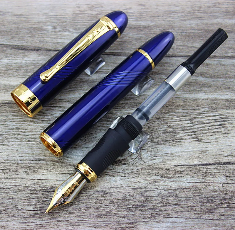 Роскошная чернильная ручка Jinhao X450 Deep Blue Fine Twist Carven B Nib|fountain pen|nib fountain penjinhao x450 |