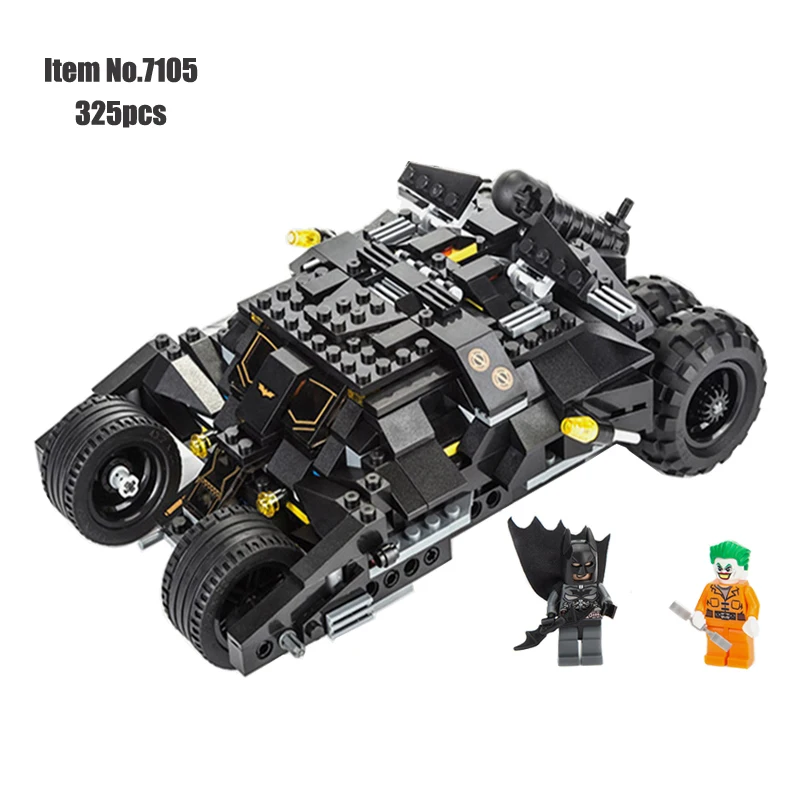 DC Superheros Batmobile автомобиль строительный блок Бэтмен Джокер фигурка кирпич