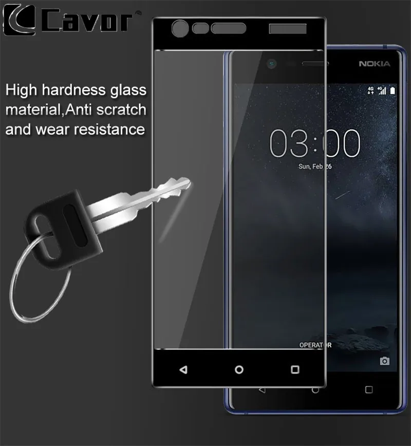 5 &quotзакаленное Стекло для Nokia 3 чехол Экран протектор все накладка на переднюю