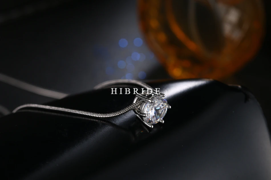 Hibrid модное круглое ожерелье с подвеской в виде горки из стерлингового серебра, ювелирное изделие на цепочке для мам, N-55 в стиле панк