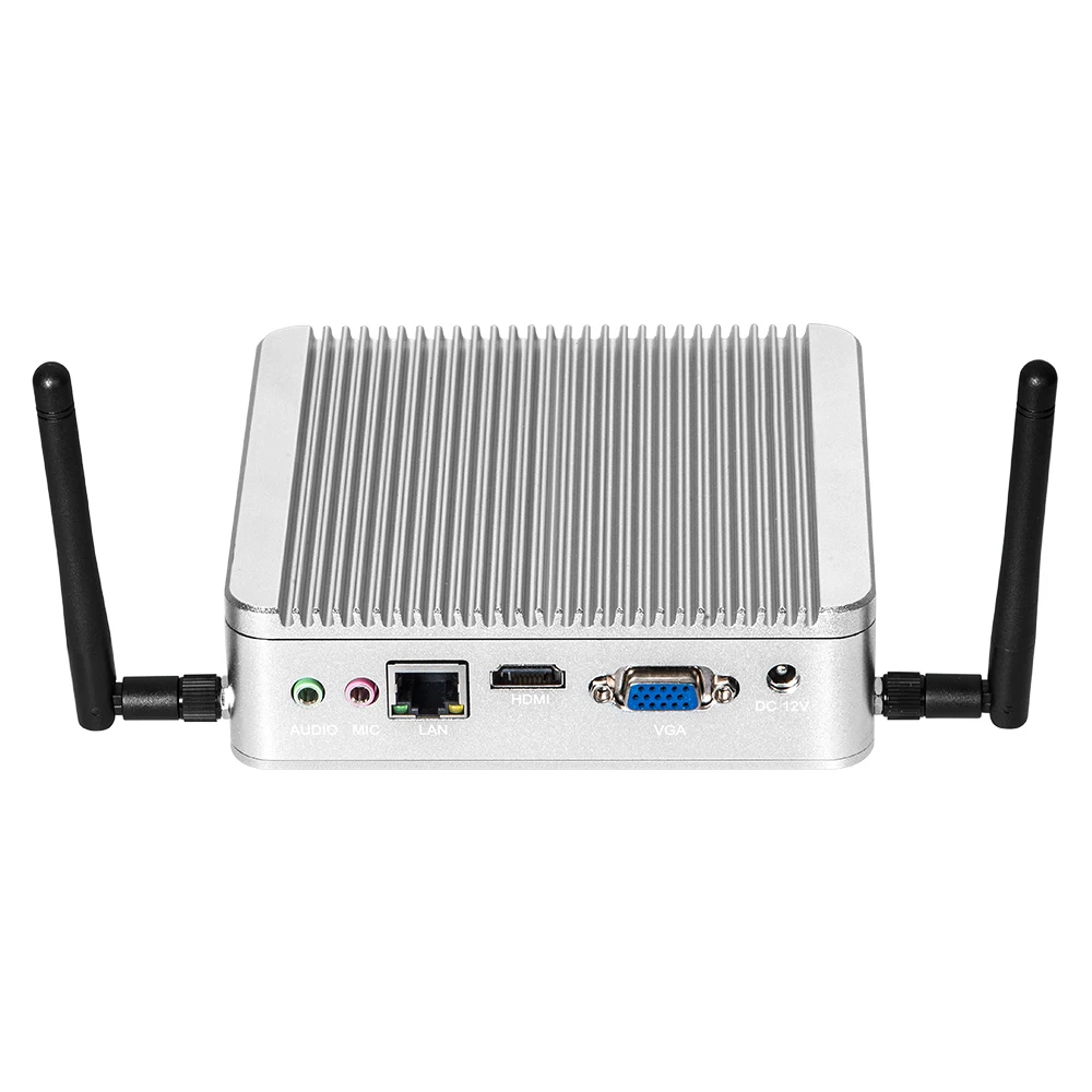 

Fanless Mini PC Windows 10 Intel Celeron J1900 Quad Core HDMI VGA 300Mbps WiFi USB3.0 Desktop Mini Computer NUC