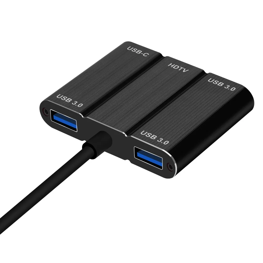 CARPRIE type-C док-адаптер USB 3,0 type C 4K HDMI концентратор адаптер 90 Вт Зарядное устройство Док-станция концентратор 5 в 1 90 Вт PD зарядное устройство для nintendo/MacBook
