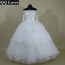 QQ Lover 2017 New Lace Off the Shoulder Ball font b Gown b font font b