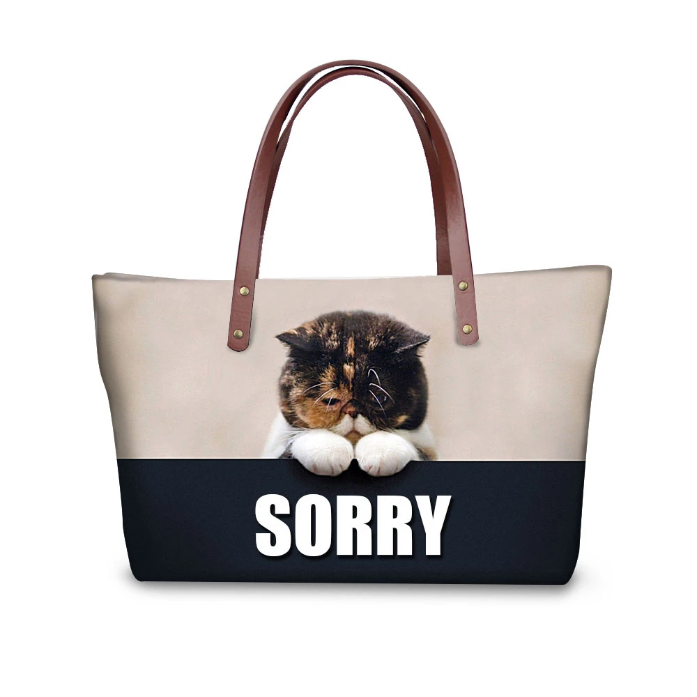 

Fashion 3D Cat Women Messenger Bag Woman Handbag Brand Designer Tophandle Bags Animal Tote For Ladies Bolsa Feminina