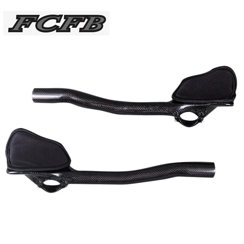 no logo 3k carbon handlebar tt bar Carbon Road Bicycle TT Bar Ends Rest Put Handlebar Aero TT