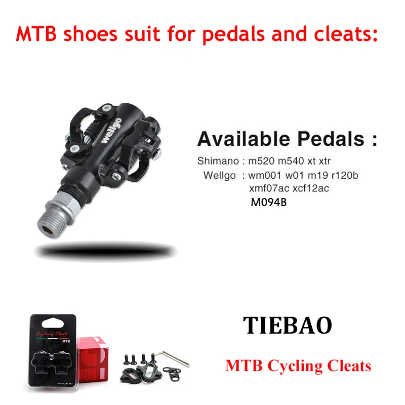 TIEBAO Leisure Bicycle shoes men women mountain bike sneakers self-locking breathable sapatilha ciclismo mtb riding bicycle shoe