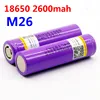 100% original LiitoKala for  M26 18650 2600mah 10A ICR18650 m26 2600mAh 3.7v charge 18650 for flashlight power bank ► Photo 3/6