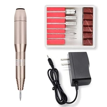12 W ногтей Мощность сверло Набор Электрический инструментарий маникюр педикюр инструменты гель для снятия лака дрель Электрический пилочки для ногтей Kit Pen Тесты