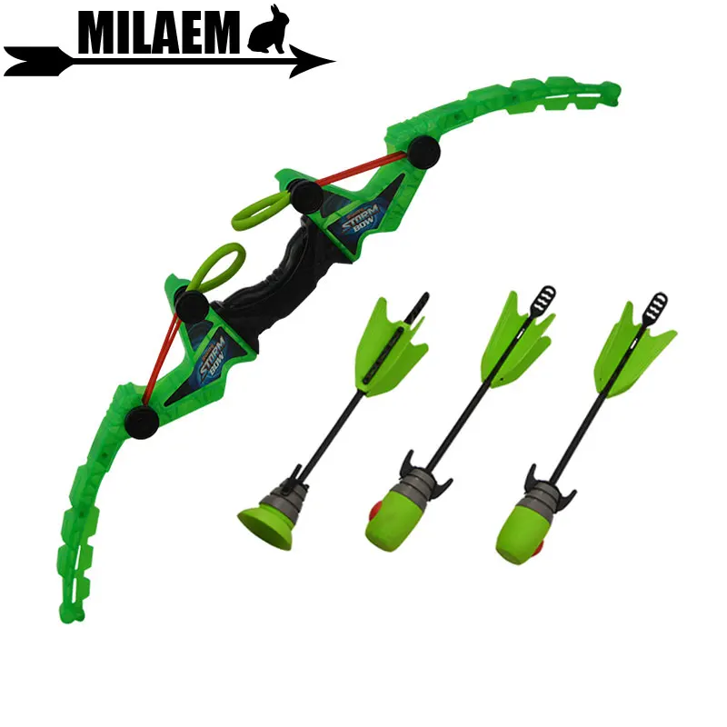 1Set Archery Children Bow And Arrow Toy Set With 3 Sponge Arrow Darts