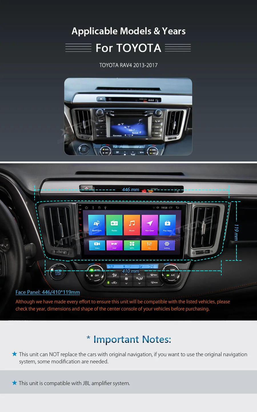 Cheap 10.1" Android 7.1 Car Stereo Radio Player RCA GPS Canbus DAB+ OBD WIFI NO DVD For Toyota RAV4 2013 2014 2015 2016 2017 2