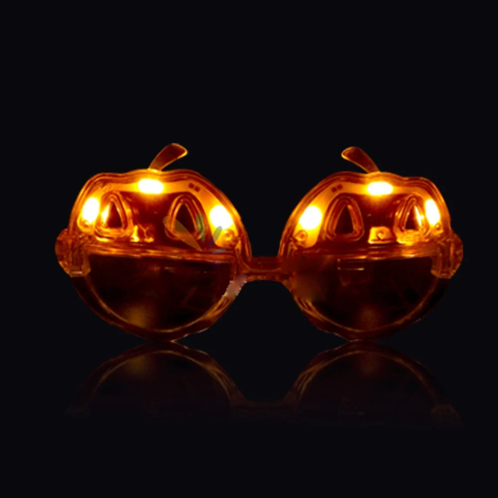 Halloween LED Glow Sunglasses Funny Pumpkin Light Up Glasses Eyewear