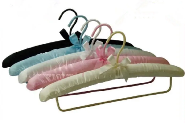 [ ] разноцветный Атлас мягкая вешалка для брюк шарф полотенце и одеяло с защелка(10 шт./лот - Цвет: mixed color