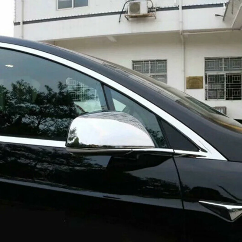 1 пара Автомобильная задняя крышка зеркала заднего вида планки для Tesla модель 3
