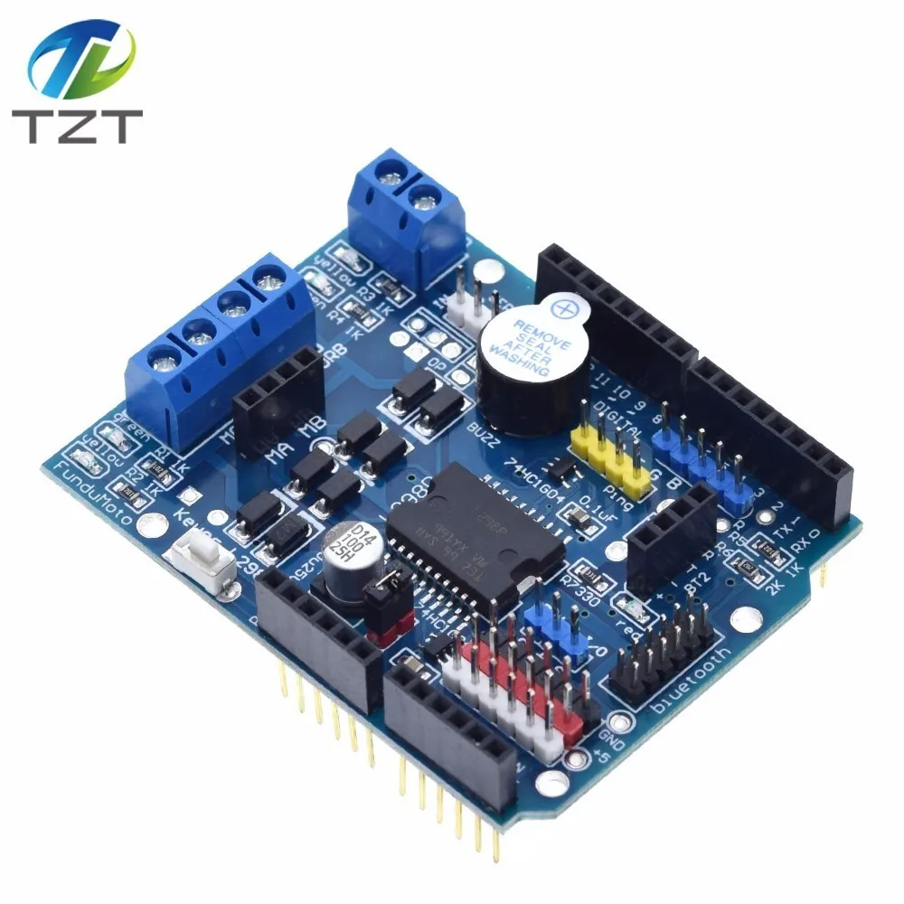 TZT 1pcs L298P контроллер скорости ШИМ двойной драйвер высокой мощности H bridge Bluetooth