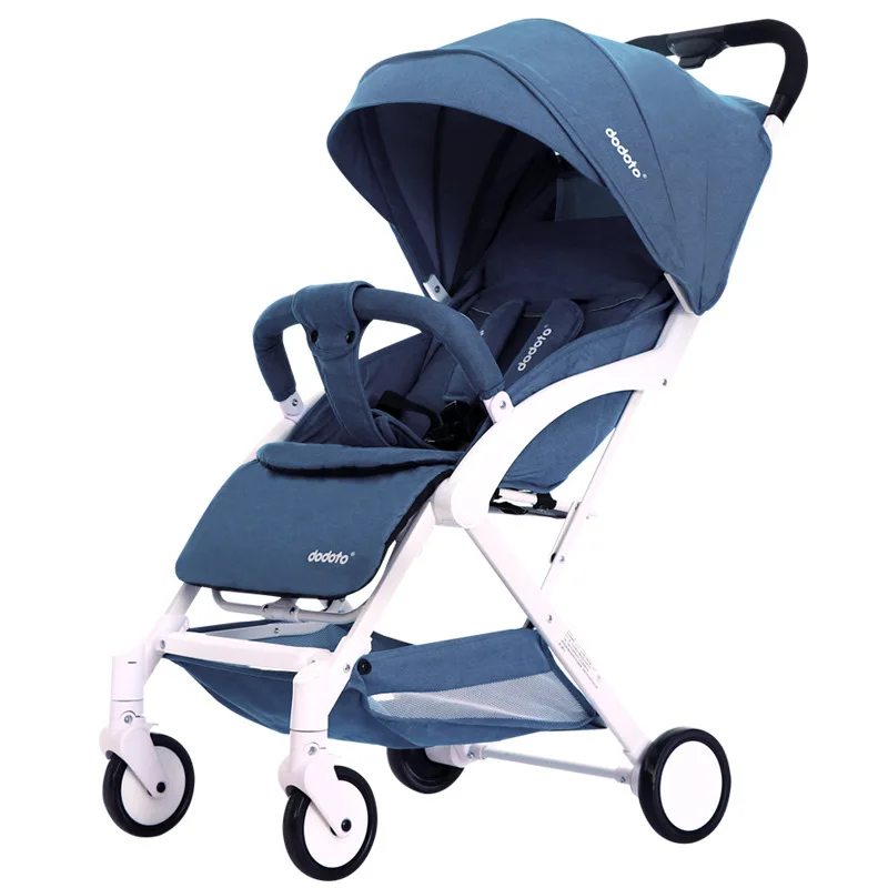 

Baby trolley ultra light portable four-wheeled pocket cart one button to collect the car reclining can sit on board