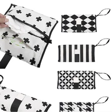 Водонепроницаемая многоразовая влажная сумка с принтом, карманные сумки для подгузников, детские подгузники для хранения, дорожные влажные сухие сумки, мини 30*15 см сумка для подгузников для беременных