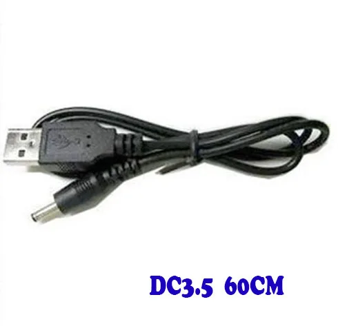 

USB to DC Power Cable 60CM/2FT USB Charger Cable to DC 3.5 mm Plug/Jack Dc3.5 Power Cable 500pcs/lot