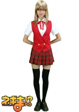 Envío Libre Negima! Magister Negi Magi de la Academia Mahora de secundaria de La Escuela de Verano Uniforme de Cosplay del Anime