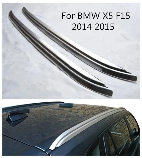عالية الجودة سيارة من سبيكة الألومنيوم أرفف لسقف السيارة رف أمتعة صالح ل BMW X5 F15 2014 2015 بواسطة EMS عالية الجودة سيارة من سبيكة الألومنيوم أرفف لسقف السيارة رف أمتعة صالح ل BMW X5 F15 2014 2015 بواسطة EMS