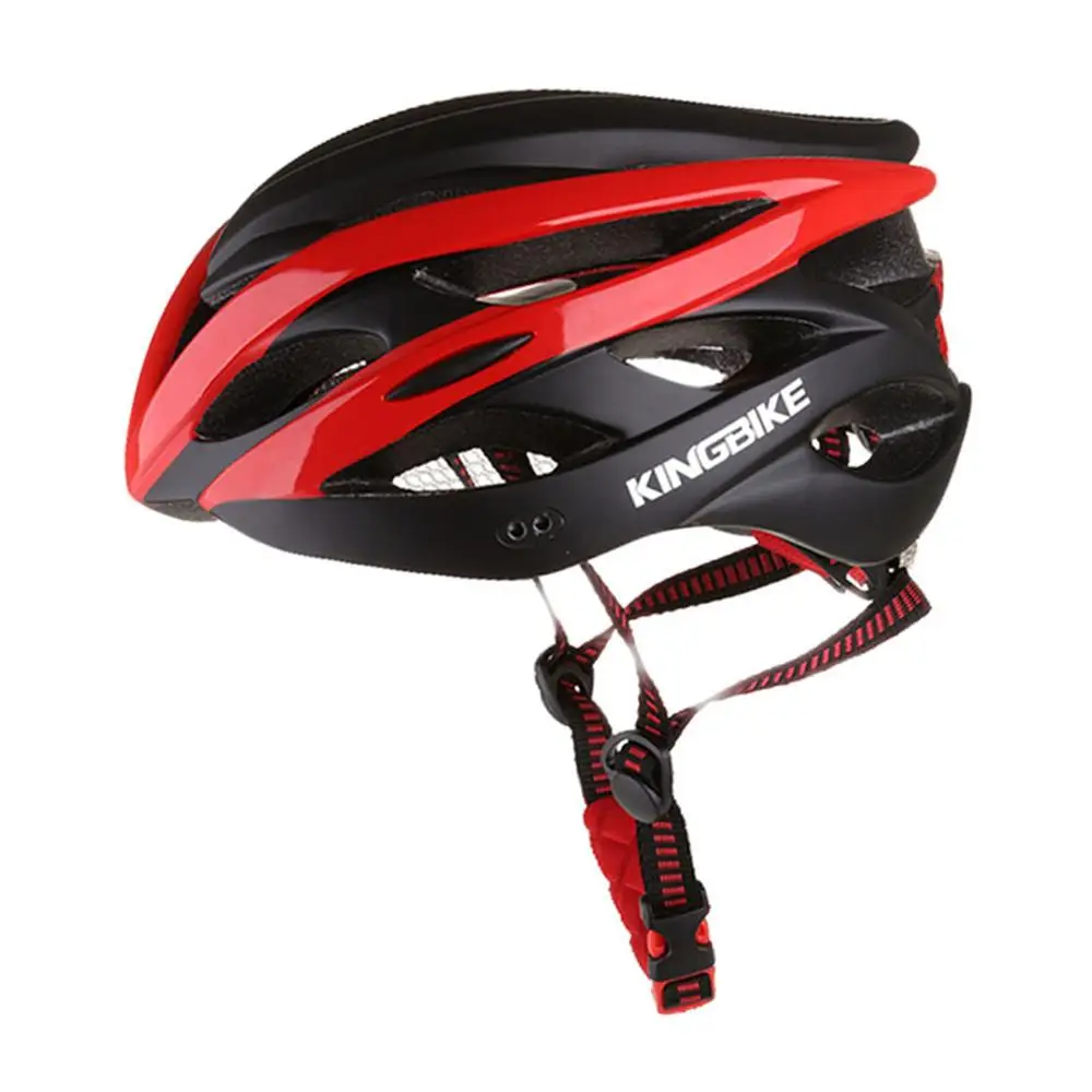 KING BIKE Portable Helmet Backpack Detachable Visor Safety Rear Led Light Cycle Helmets Sun Protection Accessories