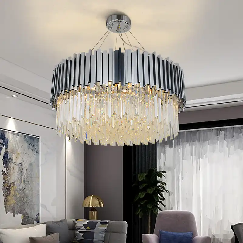 silver dining room chandelier